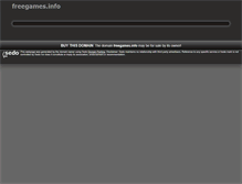 Tablet Screenshot of freegames.info